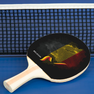 Belgiska flaggan pingisracket