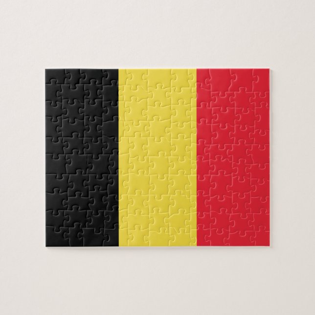Belgiska flaggan pussel (Horisontell)
