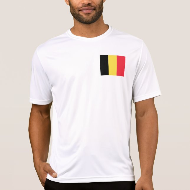 Belgiska flaggan t shirt (Framsida)