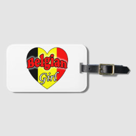 Belgiska flicka bagagebricka