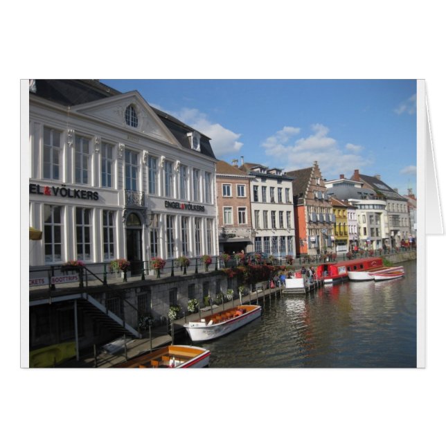 Belgiska floden 2 hälsningskort (Framsidan Horizontal)