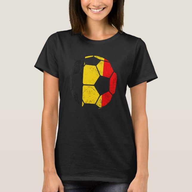 Belgiska fotbolls-VM Fläkt Land T Shirt (Framsida)
