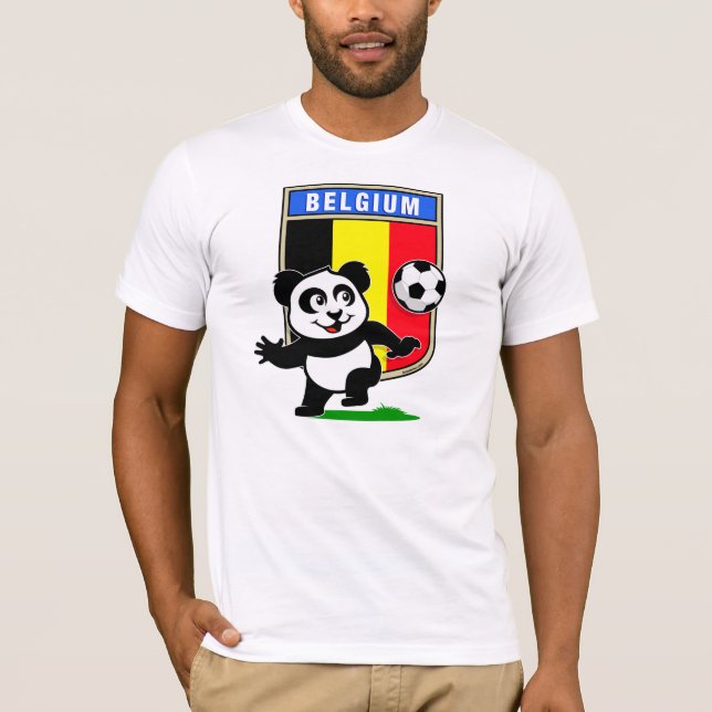 Belgiska fotbollsarenan Panda (lätta skjortor) Tee Shirt (Framsida)