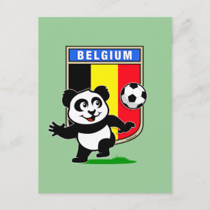 Belgiska fotbollspanda vykort