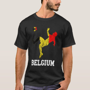 Belgiska fotbollsspelare Belgique Belg T Shirt