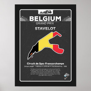Belgiska GP-Poster Poster