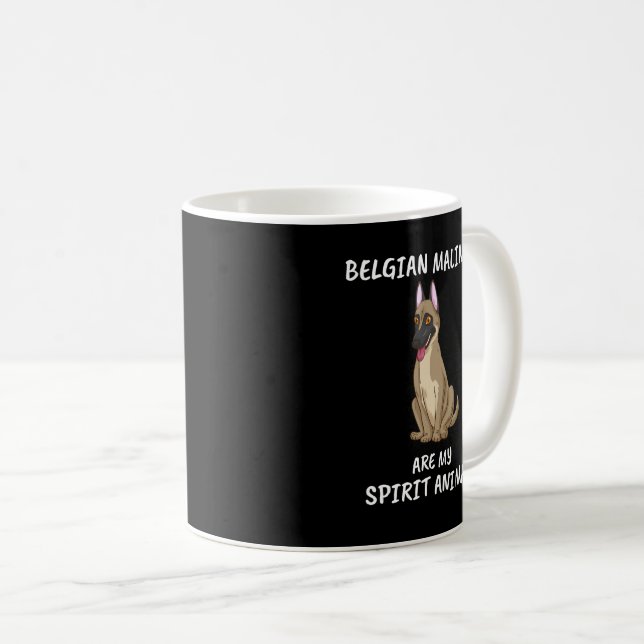 Belgiska Hundägare Shepherd Gift belgiskt Malinois Kaffemugg (Framsida höger)