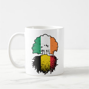 Belgiska irländska irländskt Träd-Flagga Kaffemugg