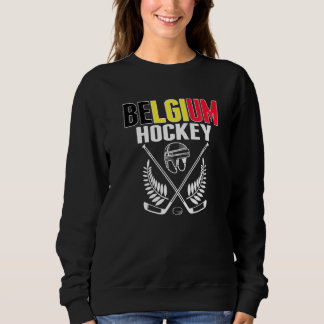 Belgiska ishockeyfans stolta på belgiska hockeylag t shirt