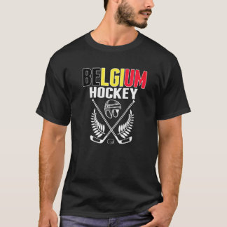 Belgiska ishockeyfans stolta på belgiska ishockeyl t shirt