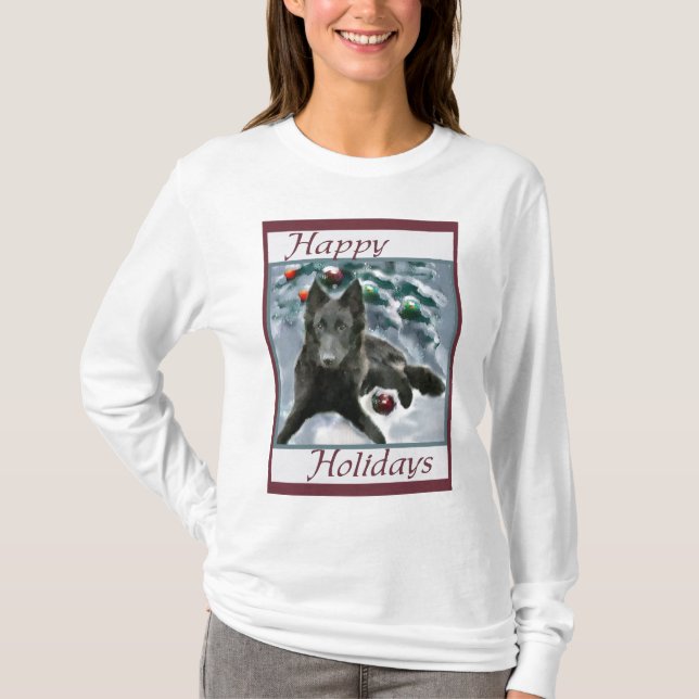 Belgiska julgåvor för Sheepdog T-shirt (Framsida)