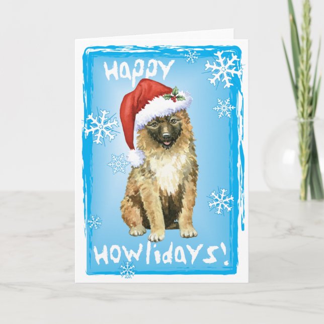 Belgiska jultomten helgkort (Framsida)