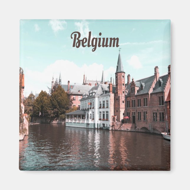 Belgiska kanalen Bryssel Magnet (Framsidan)