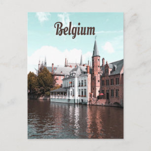 Belgiska kanalen Bryssel Vykort