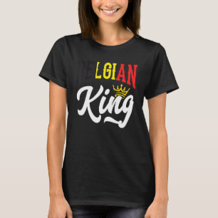 Belgiska Kung Belgien, Belgien, Flagga 1 T Shirt