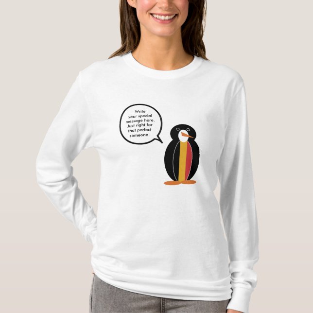 Belgiska ledamoten Penguin Personlig Women's T Shirt (Framsida)