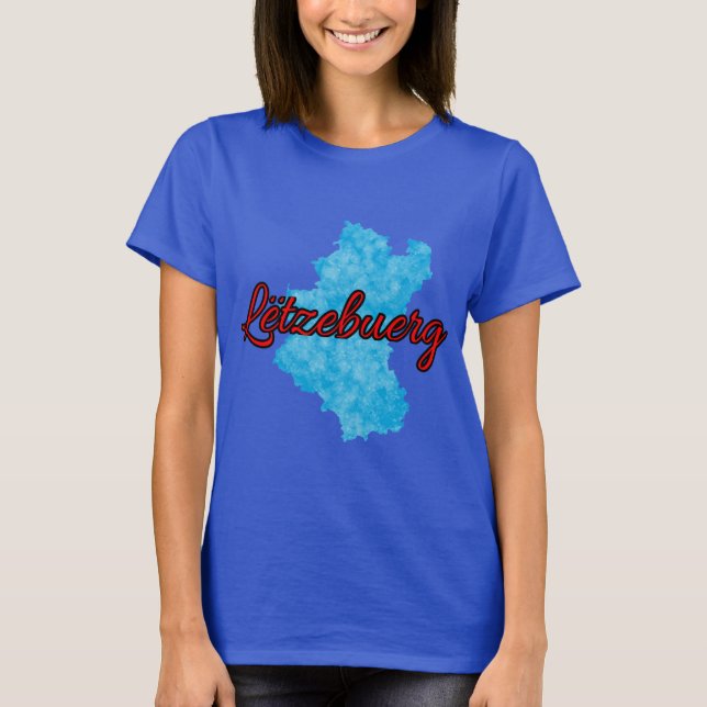 Belgiska Luxemburg T Shirt (Framsida)
