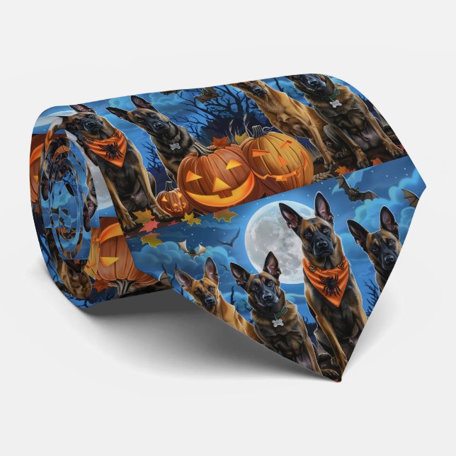 Belgiska Malinoi Halloween Spooky Slips (Rullad)