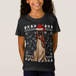 Belgiska Malinoi Hund Santa Hat Julafton God jul T Shirt