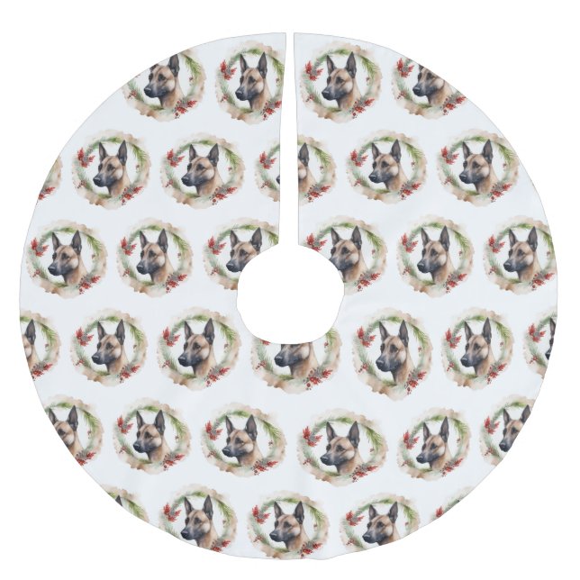 Belgiska Malinoi-julen, andningsskydd, Valp Julgransmatta Borstad Polyester (Framsidan)