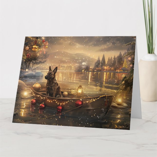 Belgiska Malinoi-julfesten Voyage Kort (Framsida)