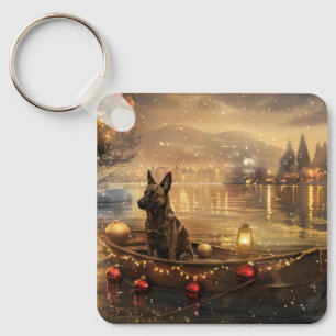 Belgiska Malinoi-julfesten Voyage Nyckelring