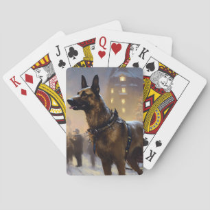 Belgiska Malinoi-julsäsong Casinokort