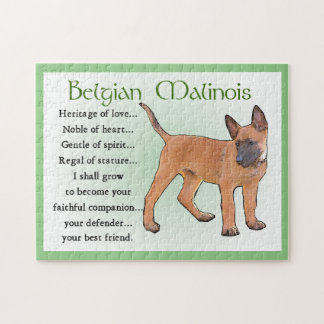 Belgiska Malinois Art Pussel