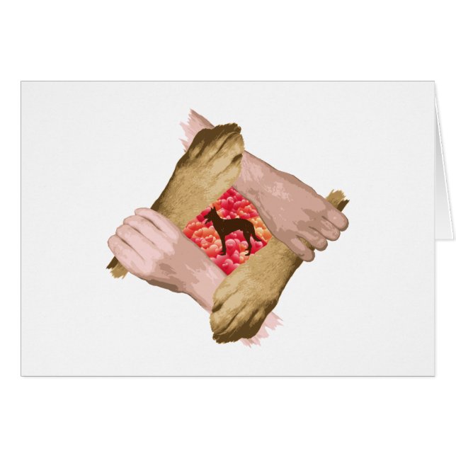 Belgiska Malinois Hälsningskort (Framsidan Horizontal)