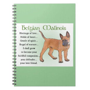 Belgiska Malinois Heritage of Kärlek Anteckningsbok