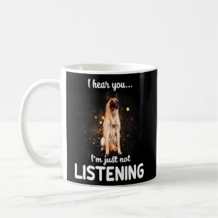 Belgiska Malinois Hund jag hör att du inte lyssnar Kaffemugg