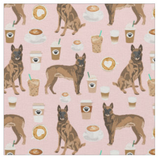 Belgiska Malinois hund kafferosa älskare Tyg