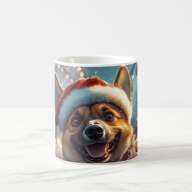 Belgiska Malinois Hund Roller Underlägg jul Kaffemugg (Center)