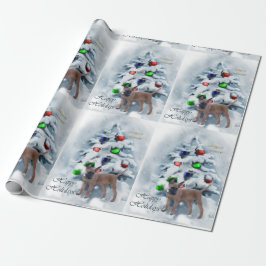 Belgiska Malinois-julen Presentpapper