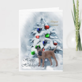 Belgiska malinois-julklappar helgkort