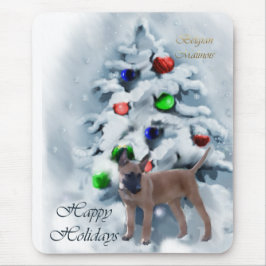 Belgiska malinois-julklappar musmatta