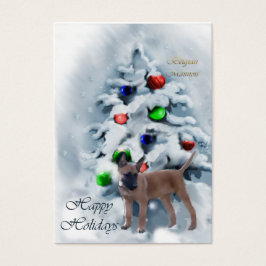 Belgiska malinois-julklappar visitkort