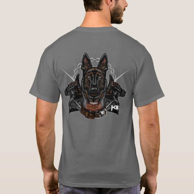 Belgiska Malinois K9 Force - ELIT3 T Shirt (Baksida)