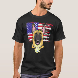 Belgiska malinois K9 Tyska schackherde amerikanska T Shirt