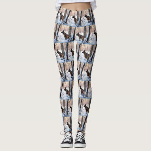 Belgiska Malinois Låt det snöa jul Leggings