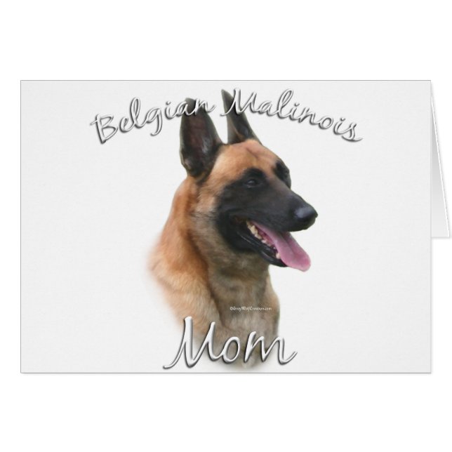 Belgiska Malinois Mamma 2 Hälsningskort (Framsidan Horizontal)