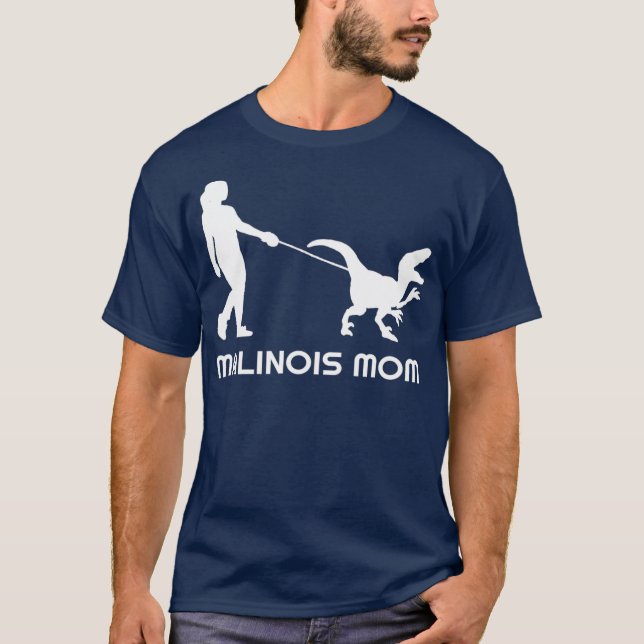 Belgiska Malinois Mamma T Shirt (Framsida)