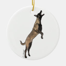 Belgiska Malinois Ornament