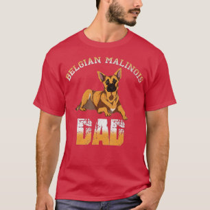 Belgiska malinois Pappa Fars dag Hund älskare belg T Shirt