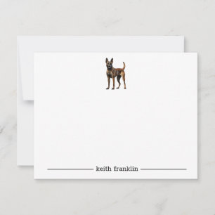Belgiska malinois Personlig Note Cards Anteckningskort