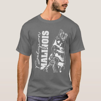 Belgiska malinois porträtt hund sportevenrefrie t shirt