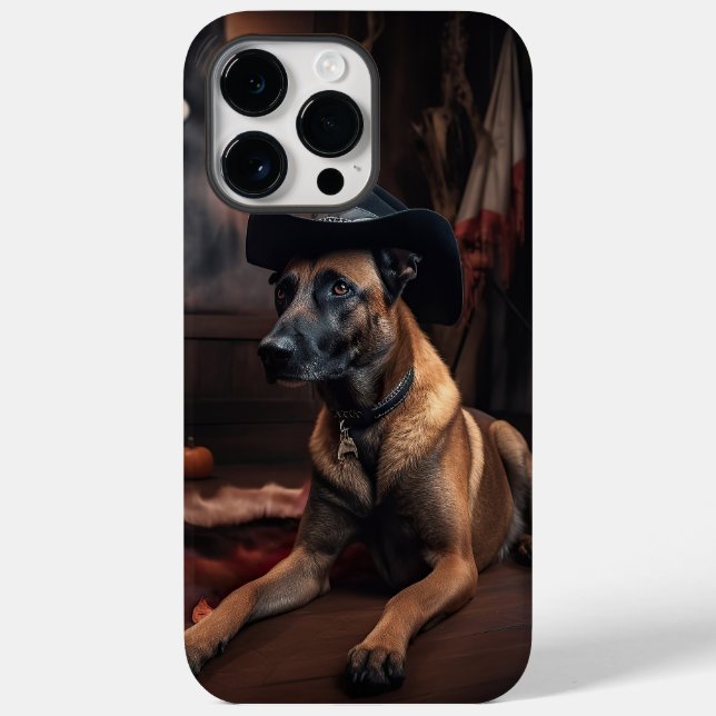 Belgiska Malinois Pumpkins Halloween Scary (Baksida)