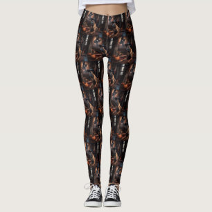Belgiska Malinois Pumpkins Halloween Scary Leggings