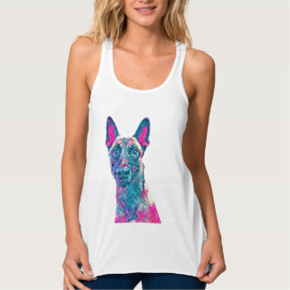 Belgiska Malinois Shirt Linne Med Racerback