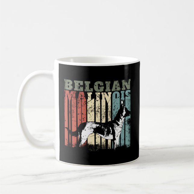 Belgiska Malinois T Hund Kaffemugg (Vänster)